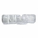 Set geantă de maternitate transparentă cu detalii albe, 3 bucăți (1)